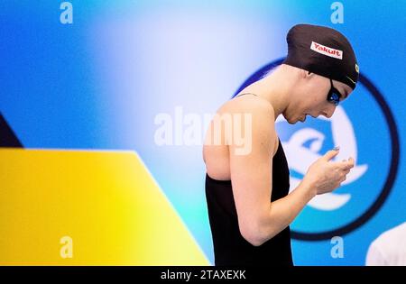 ROTTERDAM - Marrit Steenbergen am letzten Tag der Rotterdam Qualifikation trifft Schwimmen im Rotterdam Swimming Center. ANP IRIS VAN DEN BROEK Stockfoto