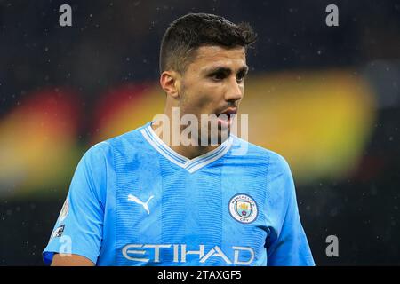 Manchester, Großbritannien. Dezember 2023. Rodri #16 von Manchester City während des Premier League Spiels Manchester City gegen Tottenham Hotspur im Etihad Stadium, Manchester, Großbritannien, 3. Dezember 2023 (Foto: Conor Molloy/News Images) Credit: News Images LTD/Alamy Live News Stockfoto