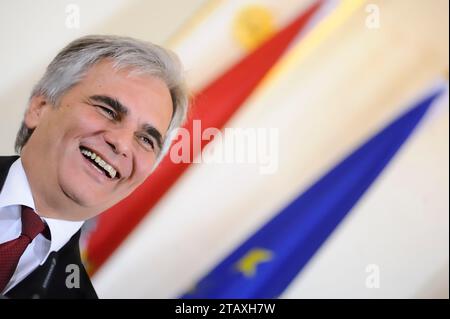 Wien, Österreich. November 2014. Werner Faymann (SPÖ), Bundeskanzler der Republik Österreich von 2008 bis 2016 Stockfoto