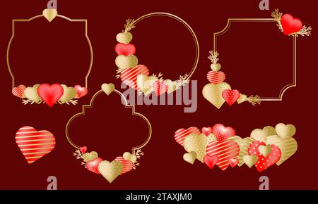Islamische Vektorform eines Fensters oder Türbogens. Ramadan kareem-Silhouettensymbol. Liebe Prinzessin Spiegel. Valentines Zen Arch Stock Vektor