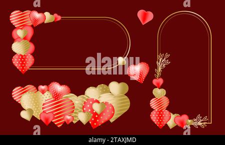 Islamische Vektorform eines Fensters oder Türbogens. Ramadan kareem-Silhouettensymbol. Liebe Prinzessin Spiegel. Valentines Zen Arch Stock Vektor