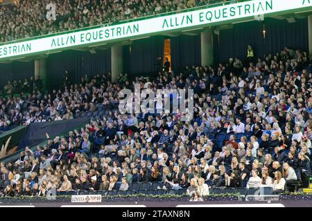 Stockholm, Stockholm, Schweden. Dezember 2023. Während des International Horse Show International Jumping Competition von 1,55 m in der Friends Arena am 3. Dezember in Stockholm (Foto: © Johan Dali/ZUMA Press Wire) NUR REDAKTIONELLE VERWENDUNG! Nicht für kommerzielle ZWECKE! Stockfoto