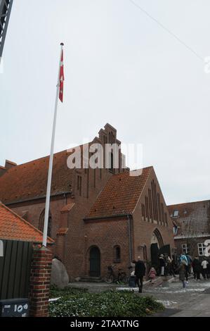 Kopenhagen, Dänemark /03. Dezember 2023/.Simon peters kirke-Mitglieder sonntagsgottesdienst am sonntag vor dem weihnachtsgottesdienst in Kastrup. (Photo.Francis Joseph Dean/Dean Pictures) Stockfoto