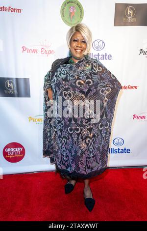 Los Angeles, USA. Dezember 2023. Schauspielerin Rhonda Bankston besucht Prom Expo Unlimited Fundraising Mixer in Private Residence, Los Angeles, 2. Dezember 2023 Credit: Eugene Powers/Alamy Live News Stockfoto