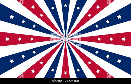 USA Flagge Konzept Sonnenbrille Vektor Illustration Stock Vektor