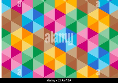 Farbenfroher abstrakter geometrischer Hintergrund Stock Vektor