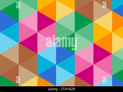 Farbenfroher abstrakter geometrischer Hintergrund Stock Vektor