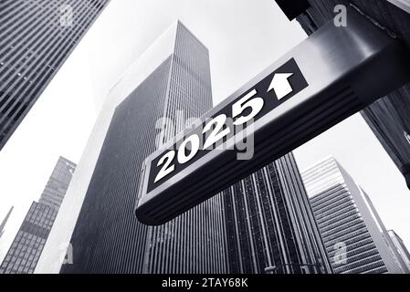 Hintergrund für ein Jahr 2025-Konzept Stockfoto