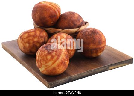 Beliebte Dansih-Pfannkuchenbällchen oder Aebleskiver Stockfoto