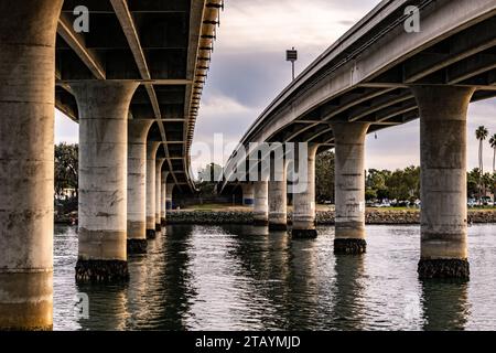 Fishing Mission Bay Stockfoto