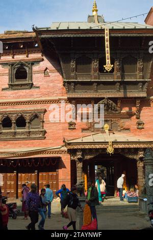 Nepal, Kathmandu, Jana Bahal, Rato Machhindranath Tempel, Stockfoto