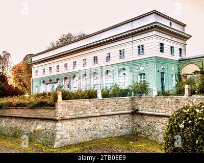 Das Schloss Lubomirski in Lanciut ist eines der bedeutendsten Palast- und Parkensembles in Polen, eine wahre Schatzkammer der nationalen Geschichte und Kultur. Stockfoto