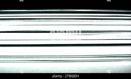 Altes tv-gerät stört analoge Verzerrung, weißes, schwarzes Rauschen Stockfoto