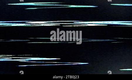 Verzerrung der analogen Rauschüberlagerung mit Glitchtextur Stockfoto