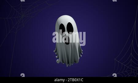 Geister Halloween Spooky Überraschung in Web Frame Stockfoto