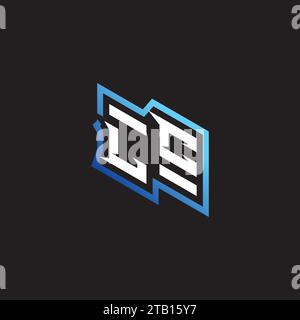 LC anfängliches Gaming-Team, youtube, Twitch und Clipart Stock Illustrations-Logo Stock Vektor