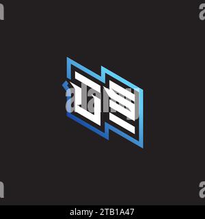 US anfängliches Gaming-Team, youtube, Twitch und Clipart Stock Illustration Logo Stock Vektor