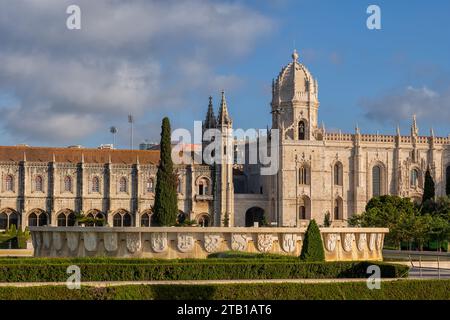 Lissabon, Portugal, Kloster Jeronimos und Kirche Santa Maria de Belem. Stockfoto