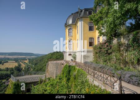 Rokokoschloss, Dornburg, Thüringen, Deutschland *** Schloss Rokoko, Dornburg, Thüringen, Deutschland Credit: Imago/Alamy Live News Stockfoto