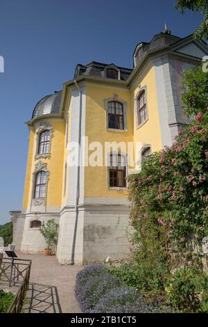 Rokokoschloss, Dornburg, Thüringen, Deutschland *** Schloss Rokoko, Dornburg, Thüringen, Deutschland Credit: Imago/Alamy Live News Stockfoto