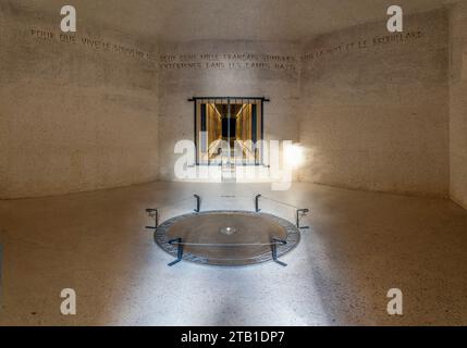 Paris, Frankreich - 11 30 2023: Gedenkstätte für die Märtyrer der Deportation. Blick in das Denkmal Stockfoto