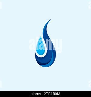 S Wasserlogo modernes Design Stock Vektor