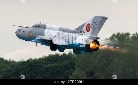 MIG 21 MF-75 Lancer Rumänische Luftwaffe Stockfoto