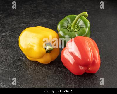 Drei süße Paprika Stockfoto