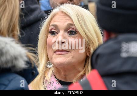 Vanessa Feltz nahm am 26. November 2023 am Marsch gegen Antisemitismus Teil Stockfoto