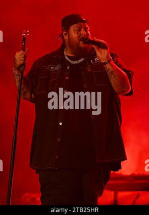 FORT LAUDERDALE, FL - 03. DEZEMBER: Jelly Roll tritt am 2. Tag des Audacy s Riptide Music Festival 2023 im Fort Lauderdale Beach Park am 3. Dezember 2023 in Fort Lauderdale, Florida auf. Copyright: Xmpi04x Stockfoto