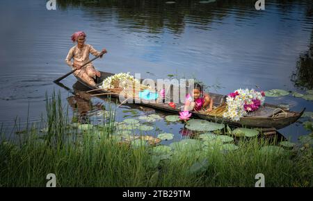 Gong-Festival der Banaren in Kontum Stockfoto