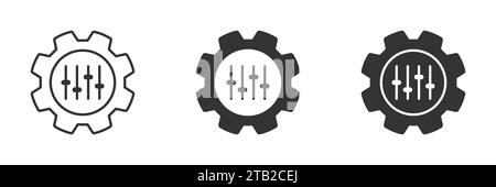 Symbol „Anpassung“. Einfaches Design. Vektorabbildung Stock Vektor