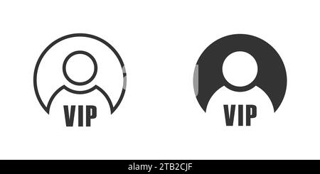 Symbol für VIP-Person. Vektorabbildung Stock Vektor
