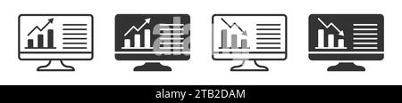 Datenanalysekonzept. Dashboard-Admin-Symbol. Vektorabbildung Stock Vektor