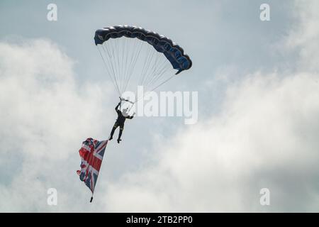 Bournemouth, Vereinigtes Königreich - 1. September 2023: Bournemouth Air Festival the Tigers Freefall Fallschirmspringer Display Team Stockfoto