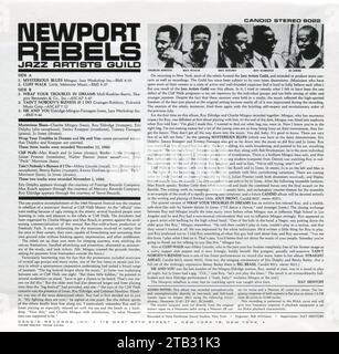 CD: Charles Mingus, Max Roach, Eric Dolphy, Roy Eldridge, Jo Jones – Newport Rebels. (TECW-20555), veröffentlicht am 23. Juli 1999. Stockfoto