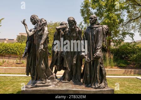 Auguste Rodin, Burghers of Calais (1884-1889/CAST 1953-1959). Hirshhorn Museum und Skulpturengarten, Washington, DC, USA Stockfoto