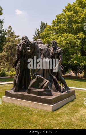 Auguste Rodin, Burghers of Calais (1884-1889/CAST 1953-1959). Hirshhorn Museum und Skulpturengarten, Washington, DC, USA Stockfoto