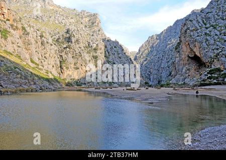 Torrent de Pareis (Tramontana-Gebirge), Mallorca, Balearen, Spanien. Stockfoto