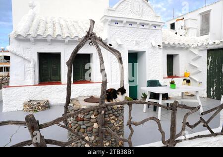 Es Grau, traditionelles Haus. Menorca Biosphärenreservat, Balearen, Spanien. Stockfoto