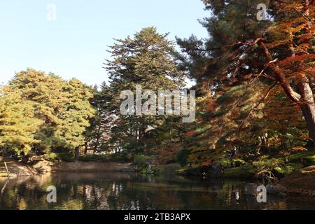 Oyakuen Garten in Aizuwakamatsu, Fukushima, Japan Stockfoto