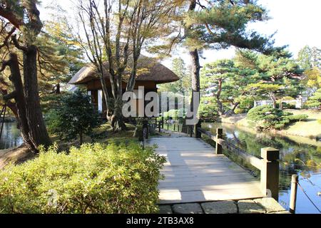 Oyakuen Garten in Aizuwakamatsu, Fukushima, Japan Stockfoto