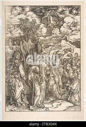 The Four Angels Holding the Winds, aus der Apokalypse 1975 von Albrecht Durer Stockfoto