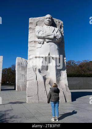 Der Martin Luther King, Jr. Das Memorial ist ein nationales Denkmal im West Potomac Park neben der National Mall in Washington, D.C. Stockfoto