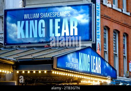 London, Großbritannien. King Lear im Wyndham's Theatre, Charing Cross Road, November 2023 Stockfoto