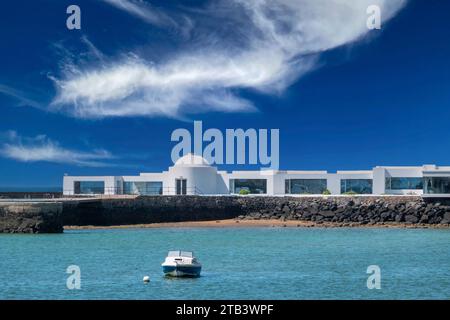 Wunderschöne Landschaft des Yachthafens in Arrecife, Lanzarote, Kanarischen Inseln, Spanien Stockfoto