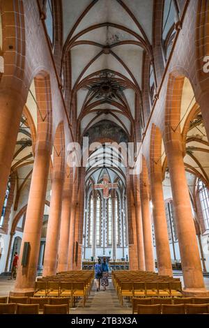 Hauptschiff, Heiliggeistkirche, Heidelberg, Baden-Württemberg, Deutschland Stockfoto