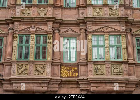 Hotel zum Ritter St. Georg, Hauptstraße, Heidelberg, Baden-Württemberg, Deutschland Stockfoto