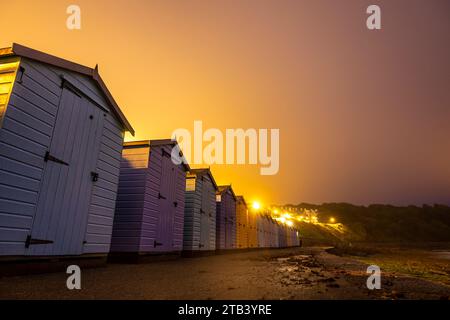 Langzeitfotografie in Falmouth Cornwall bei Castle und Gyllyngvase Beach. Stockfoto