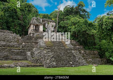 Alte Ruinen von Palenque, Chiapas, Mexiko Stockfoto